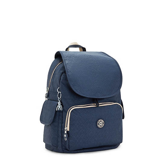 Kipling City Pack Medium Printed Rugzak Blauw | BE 1805DF